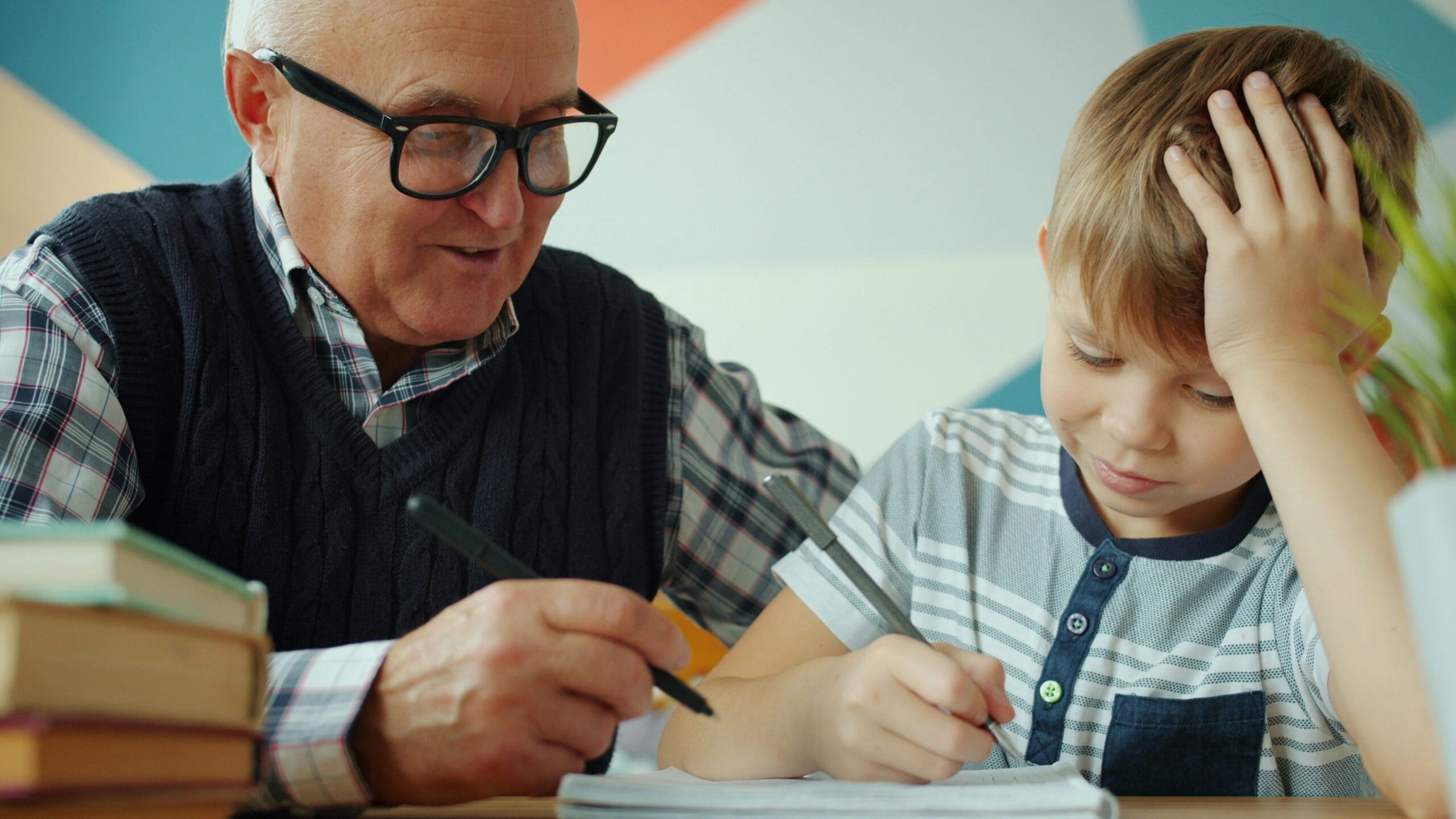 Home care consultation with caregiver and senior